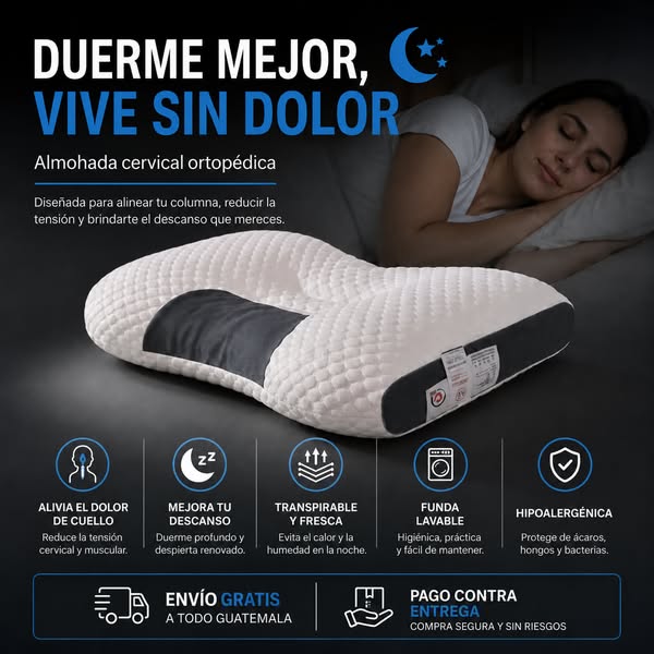 ALMOHADA CERVICAL ERGONÓMICA - 💤 ALMOHADA CERVIFLEX®