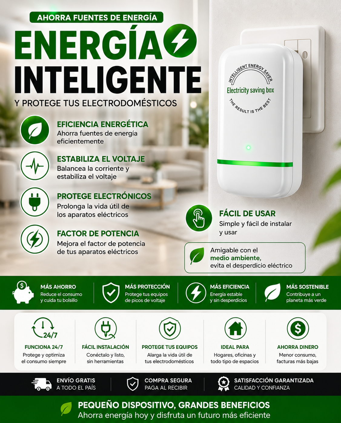 EL MEJOR AHORRADOR DE ENERGÍA: AHORRA PLUS®