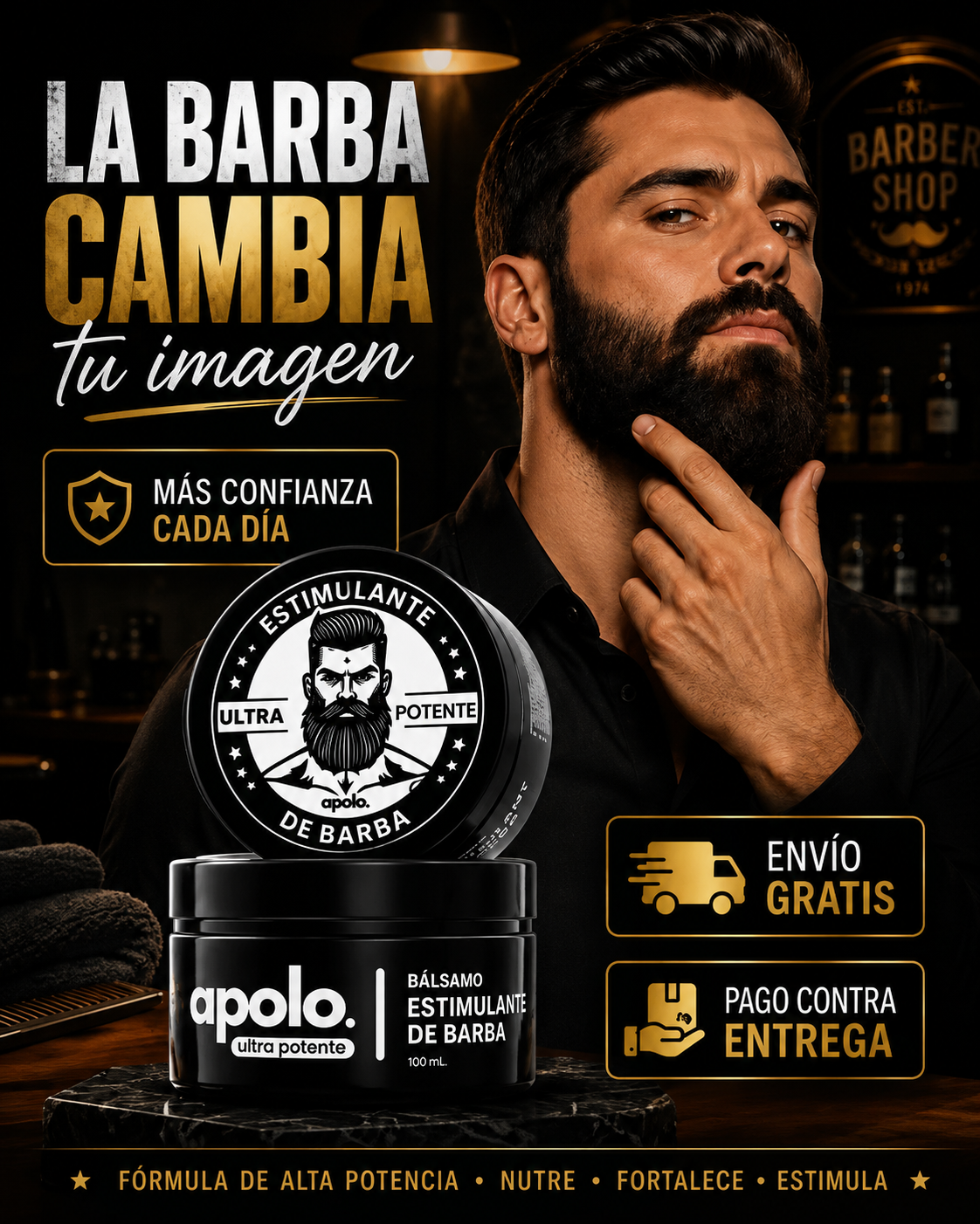 ESTIMULANTE DE BARBA: APOLO® EL ORIGINAL