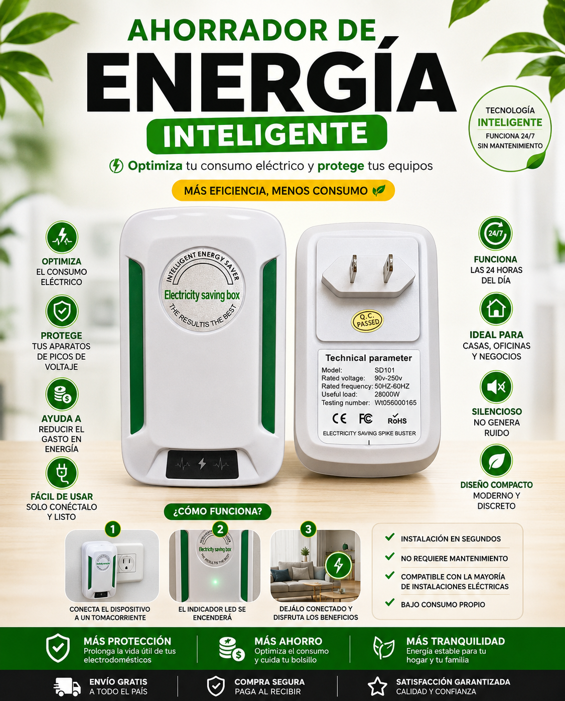 EL MEJOR AHORRADOR DE ENERGÍA: AHORRA PLUS®