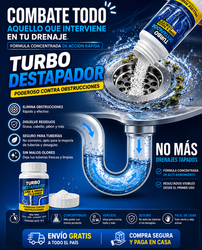 TURBO DESTAPADOR®: EL DESTAPADOR #1 PARA CAÑERIAS